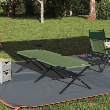 Letto da campeggio pieghevole Verde 210 x 80 x 46 cm