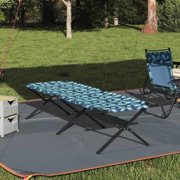 Letto da campeggio pieghevole Foglia Foresta 210 x 80 x 46 cm