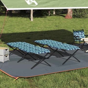Letto da campeggio pieghevole 2 pz Foresta 210 x 80 x 46 cm