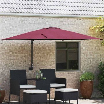 Ombrello da giardino Rosso Bordeaux 248,5 x 247,5 x 160 cm