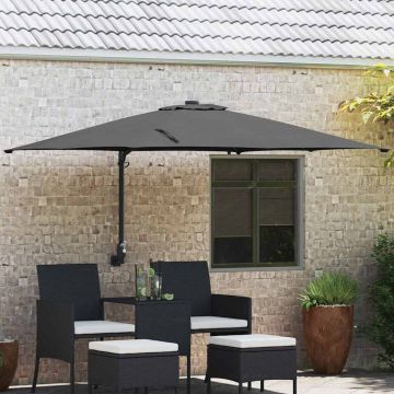 Ombrello da giardino Antracite 248,5 x 247,5 x 160 cm