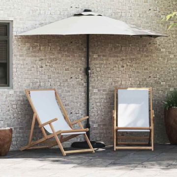 Ombrello da giardino Sabbia 294 x 150 x 223 cm