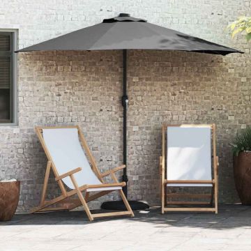 Ombrello da giardino 294 x 150 x 224 cm Poliestere e Acciaio