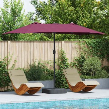 Ombrello da giardino Rosso Bordeaux 385 x 209 x 244 cm