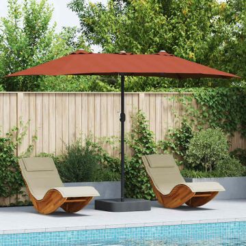 Ombrello da giardino Terracotta 385 x 209 x 244 cm