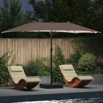 Ombrello da giardino 385 x 209 x 244 cm Poliestere Talpa