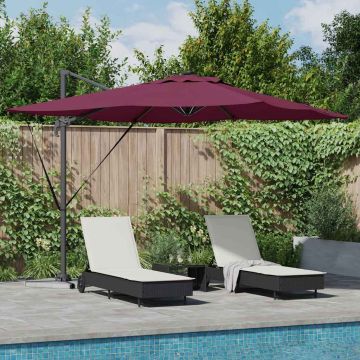 Ombrellone Rosso Bordeaux 286 x 284 x 270 cm