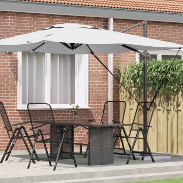Parasol Roma Beige 286 x 284 x 265 cm Alluminio e Poliestere