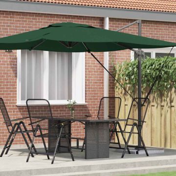 Parasol Roma Verde 286 x 284 x 265 cm Alluminio e Poliestere