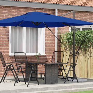 Parasol Roma Blu 286 x 284 x 265 cm Alluminio e Poliestere