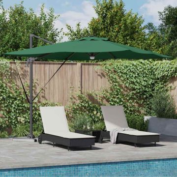 Parasol Roma Verde 286 x 284 x 270 cm Alluminio e Poliestere