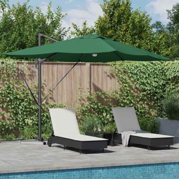 Ombrellone Verde 351 x 250 x 253 cm Poliestere e Alluminio