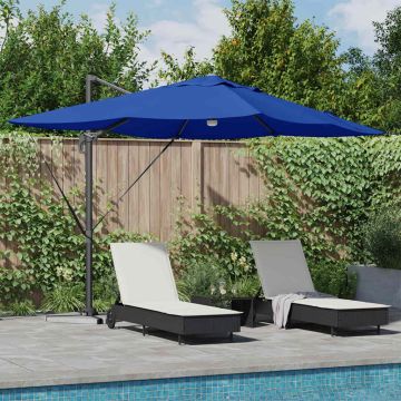Ombrellone 351 x 250 x 253 cm Poliestere e Alluminio Azzurro