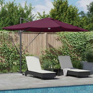 Ombrellone Rosso Bordeaux 351 x 250 x 253 cm