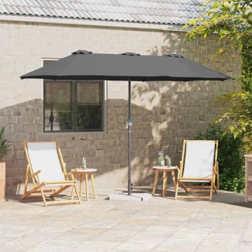 Ombrello da giardino 370 x 197 x 239 cm Poliestere e Alluminio