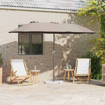 Ombrello da giardino 370 x 197 x 239 cm Poliestere e Alluminio