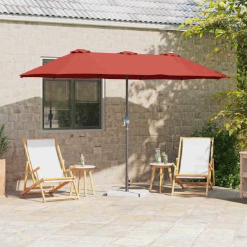 Ombrello da giardino 370 x 197 x 239 cm Poliestere e Alluminio