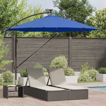 Ombrellone 294 x 294 x 248 cm Poliestere e Alluminio Azzurro