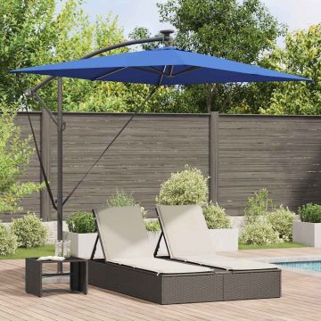 Ombrellone 294 x 200 x 270 cm Poliestere e Alluminio Azzurro