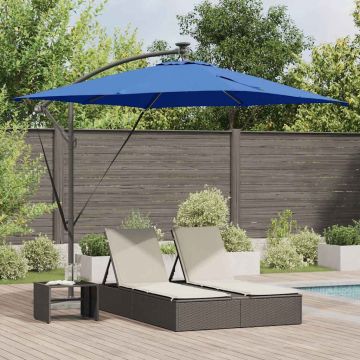 Ombrellone 249 x 249 x 250 cm Poliestere e Alluminio Azzurro