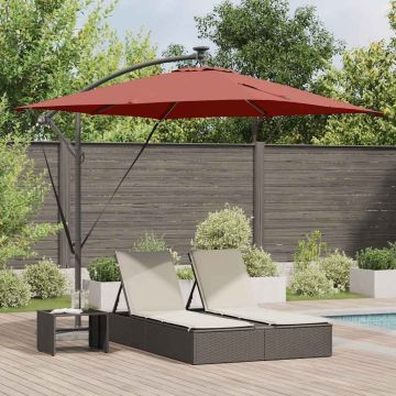 Ombrellone Terracotta 249 x 249 x 250 cm Poliestere e Alluminio