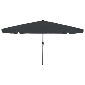 Ombrello da giardino 395 x 395 x 245 cm Poliestere Rotondo