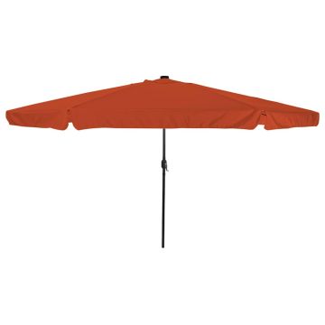 Ombrello da giardino 395 x 395 x 245 cm Poliestere Rotondo