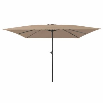 Ombrello da giardino 295 x 295 x 245 cm Poliestere e Acciaio