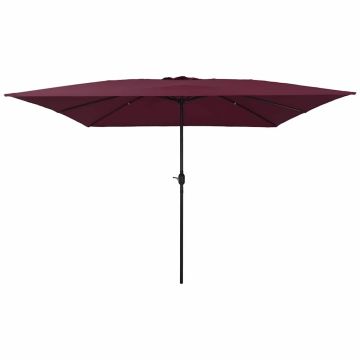 Ombrello da giardino Rosso Bordeaux 295 x 295 x 245 cm