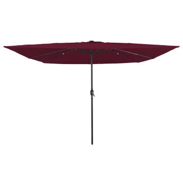 Ombrello da giardino Rosso Bordeaux 295 x 295 x 245 cm