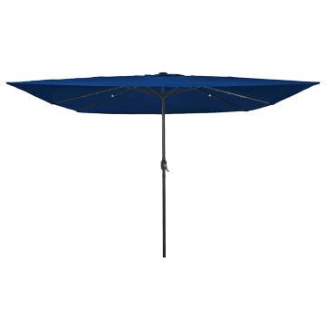 Ombrello da giardino 295 x 295 x 245 cm Poliestere e Acciaio