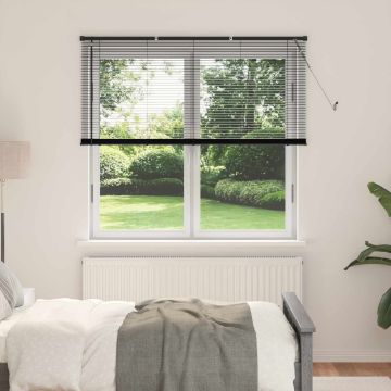 Tenda Veneziana Nero 150 x 160 cm 25 mm PVC