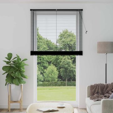 Tenda Veneziana Nero 213 x 120 cm 25 mm PVC