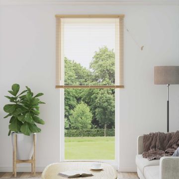 Tenda Veneziana Marrone Chiaro con Motivo 213 x 70 cm 25 mm PVC