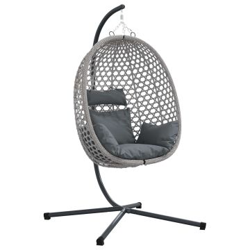 Sedia uovo sospesa polyrattan 104 x 100 x 191 cm
