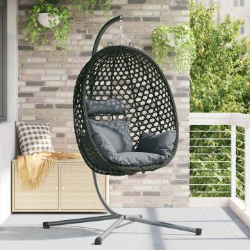 Sedia uovo sospesa polyrattan 104 x 100 x 191 cm