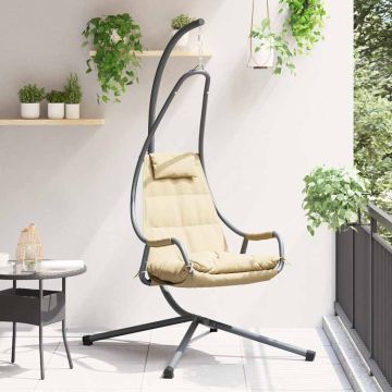 Sedia uovo sospesa Acciaio 94 x 107 x 196,5 cm Beige