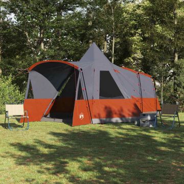 Tenda Teepee per 8 Persone 8 persona Grigio e arancione