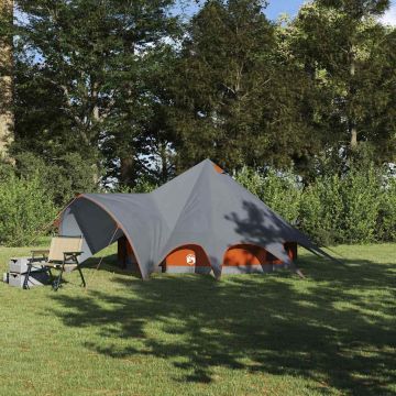 Tenda Teepee per 3 Persone 3 persona Grigio e arancione