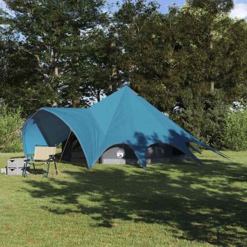 Tenda Teepee per 5 Persone 5 persona Blu e Grigio