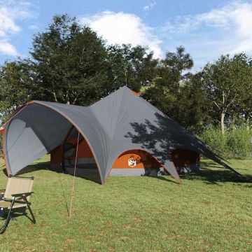 Tenda Teepee per 7 Persone 7 persona Grigio e arancione