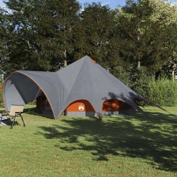 Tenda Teepee per 9 Persone 9 persona Grigio e arancione