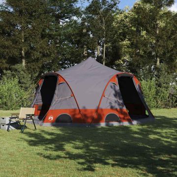 Tenda a Cupola per 4 Persone 4 persona Grigio e arancione
