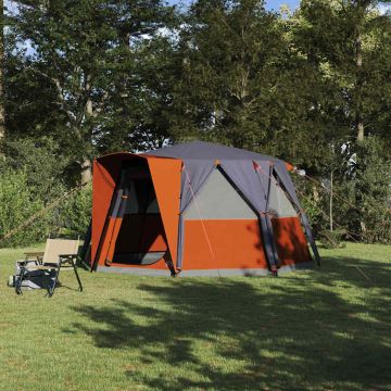 Tenda da cabina per 6 persone con tetto Grigio e arancione