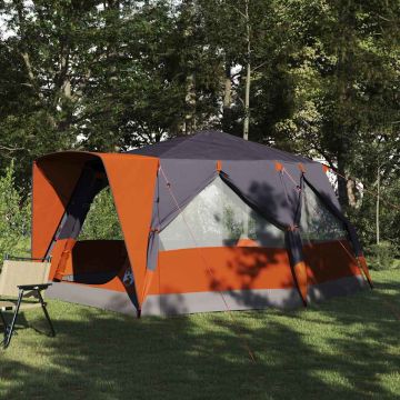 Tenda Cabina 7-Persone 7 persona Grigio e arancione