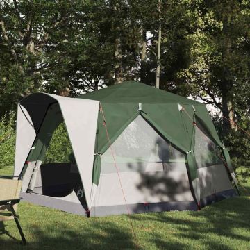 Tenda da Capanna per 5 Persone con tetto Verde e Bianco