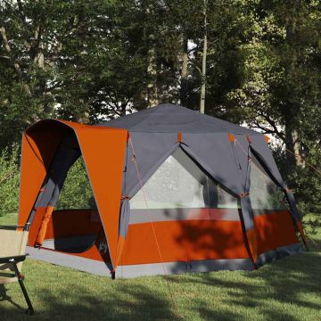 Tenda da Capanna per 5 Persone con tetto Grigio e arancione
