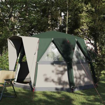 Tenda a cubo per 3 persone Verde e Bianco 320 x 320 x 203 cm