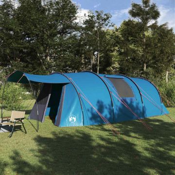 Tenda tunnel per 4 persone 4 persona Blu e Grigio