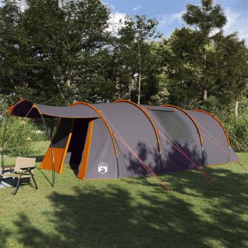 Tenda tunnel per 4 persone 4 persona Grigio e arancione